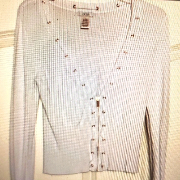 CACHE CROPPED CARDIGAN AND TANK TOP 2 pcs SET, EUC, SIZE MEDIUM - Picture 2 of 10